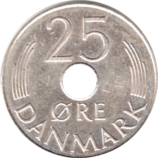 25 øre, 1987 Reverse