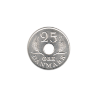 Preview 25 øre, 1970 reverse