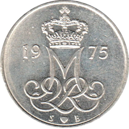 10 øre, 1975 Obverse