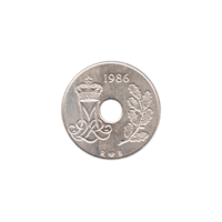 Preview 25 øre, 1986 obverse