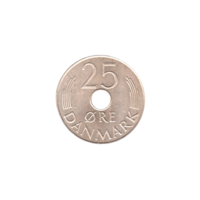 Preview 25 øre, 1986 reverse
