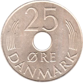 Preview 25 øre, 1986 reverse