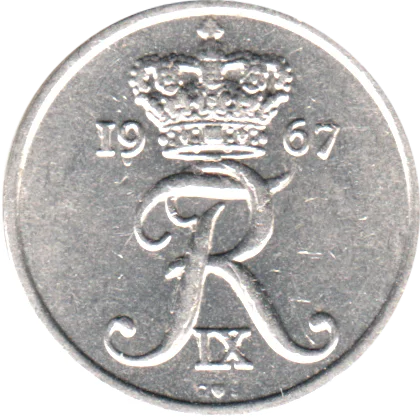 10 øre, 1967 Obverse