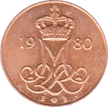 Preview 5 øre, 1980 obverse