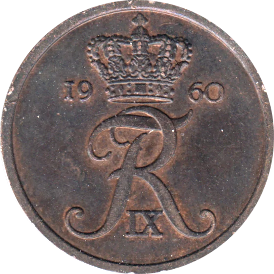 5 øre, 1960 Obverse