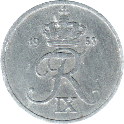 2 øre, 1955 Obverse