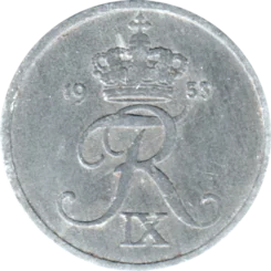 Preview 2 øre, 1955 obverse