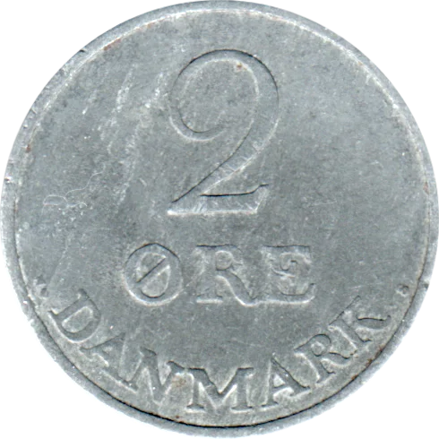 2 øre, 1955 Reverse