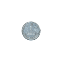 Preview 1 øre, 1970 reverse