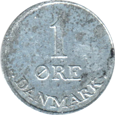 Preview 1 øre, 1970 reverse