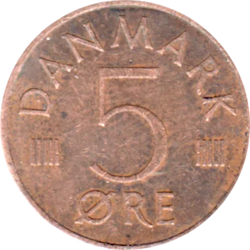 5 øre, 1976 Reverse