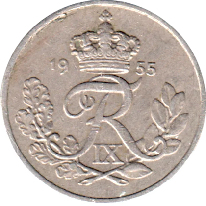 10 øre, 1955 Obverse