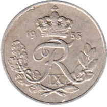 Preview 10 øre, 1955 obverse