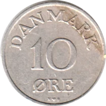Preview 10 øre, 1955 reverse