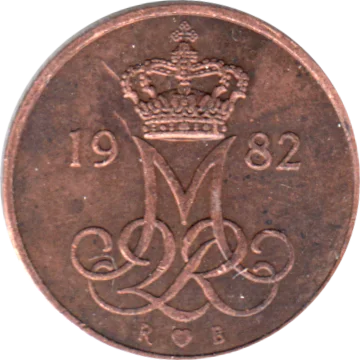 5 øre, 1982 Obverse