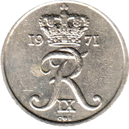 10 øre, 1971 Obverse