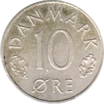 Preview 10 øre, 1973 reverse