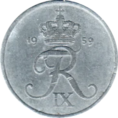Preview 2 øre, 1959 obverse
