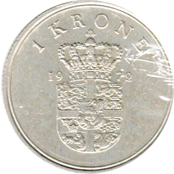 1 Krone, 1972 Reverse