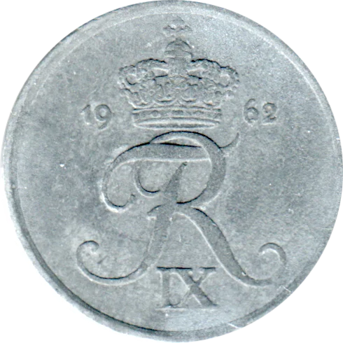 2 øre, 1962 Obverse