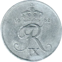 Preview 2 øre, 1962 obverse