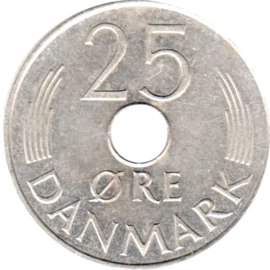 Preview 25 øre, 1975 reverse
