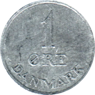 Preview 1 øre, 1965 reverse