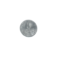 Preview 1 øre, 1958 reverse