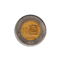 Preview 10 Pesos, 2007 reverse