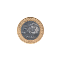 Preview 5 Pesos, 1997 reverse