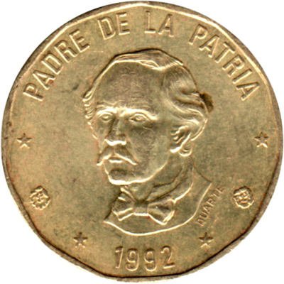 1 Peso, 1992 Obverse