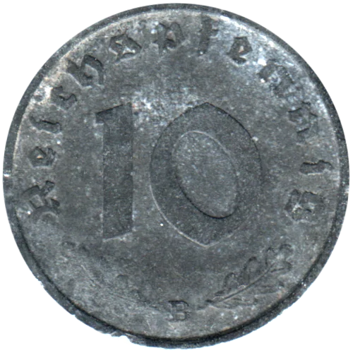 10 Reichspfennigs, 1944 Reverse