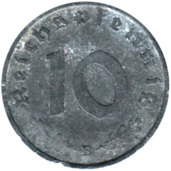 Preview 10 Reichspfennigs, 1944 reverse