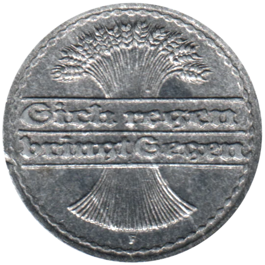 50 Reichspfennigs, 1922 Obverse