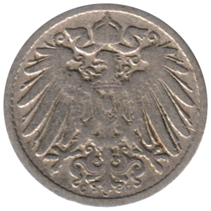 5 Reichspfennigs, 1893 Obverse