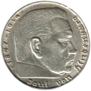 Preview 2 Reichsmarks, 1938 obverse