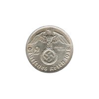 Preview 2 Reichsmarks, 1938 reverse