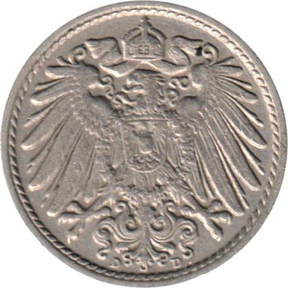 5 Reichspfennigs, 1915 Obverse