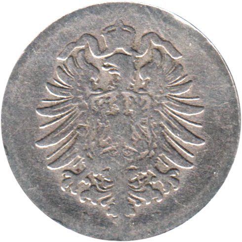 10 Reichspfennigs, 1876 Obverse