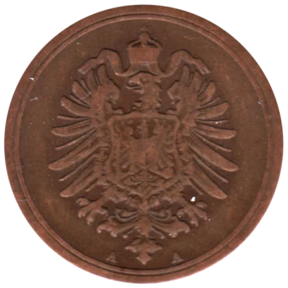 1 Reichspfennig, 1876 Obverse