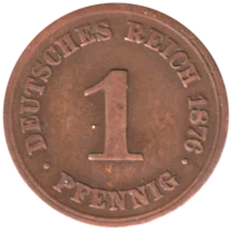 Preview 1 Reichspfennig, 1876 reverse