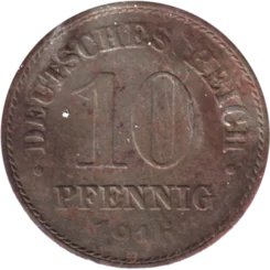 Preview 10 Reichspfennigs, 1916 reverse
