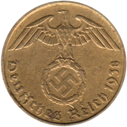 5 Reichspfennigs, 1938 Obverse