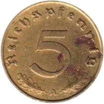 Preview 5 Reichspfennigs, 1938 reverse