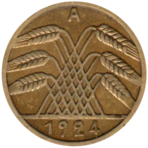 Preview 5 Reichspfennigs, 1924 obverse