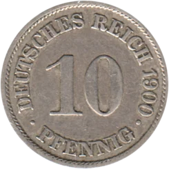 Preview 10 Reichspfennigs, 1900 reverse