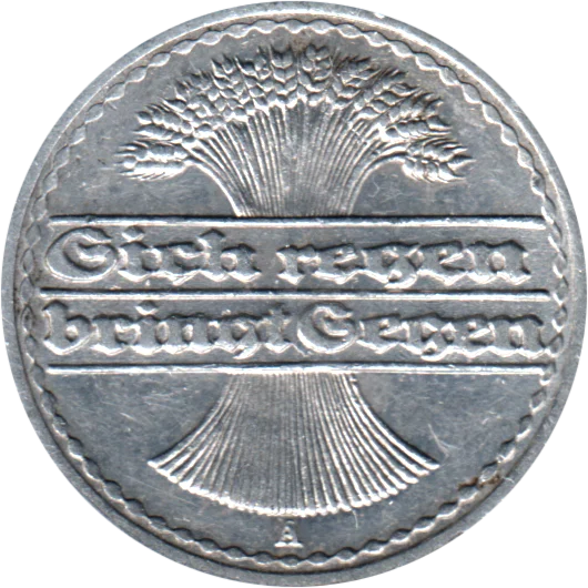 50 Reichspfennigs, 1920 Obverse
