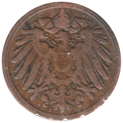 1 Reichspfennig, 1900 Obverse
