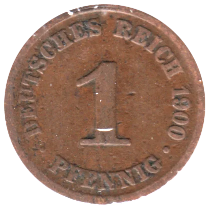1 Reichspfennig, 1900 Reverse