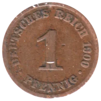 Preview 1 Reichspfennig, 1900 reverse